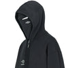 COMPACT MASKED ZIP HOODIE WASHED BLACK