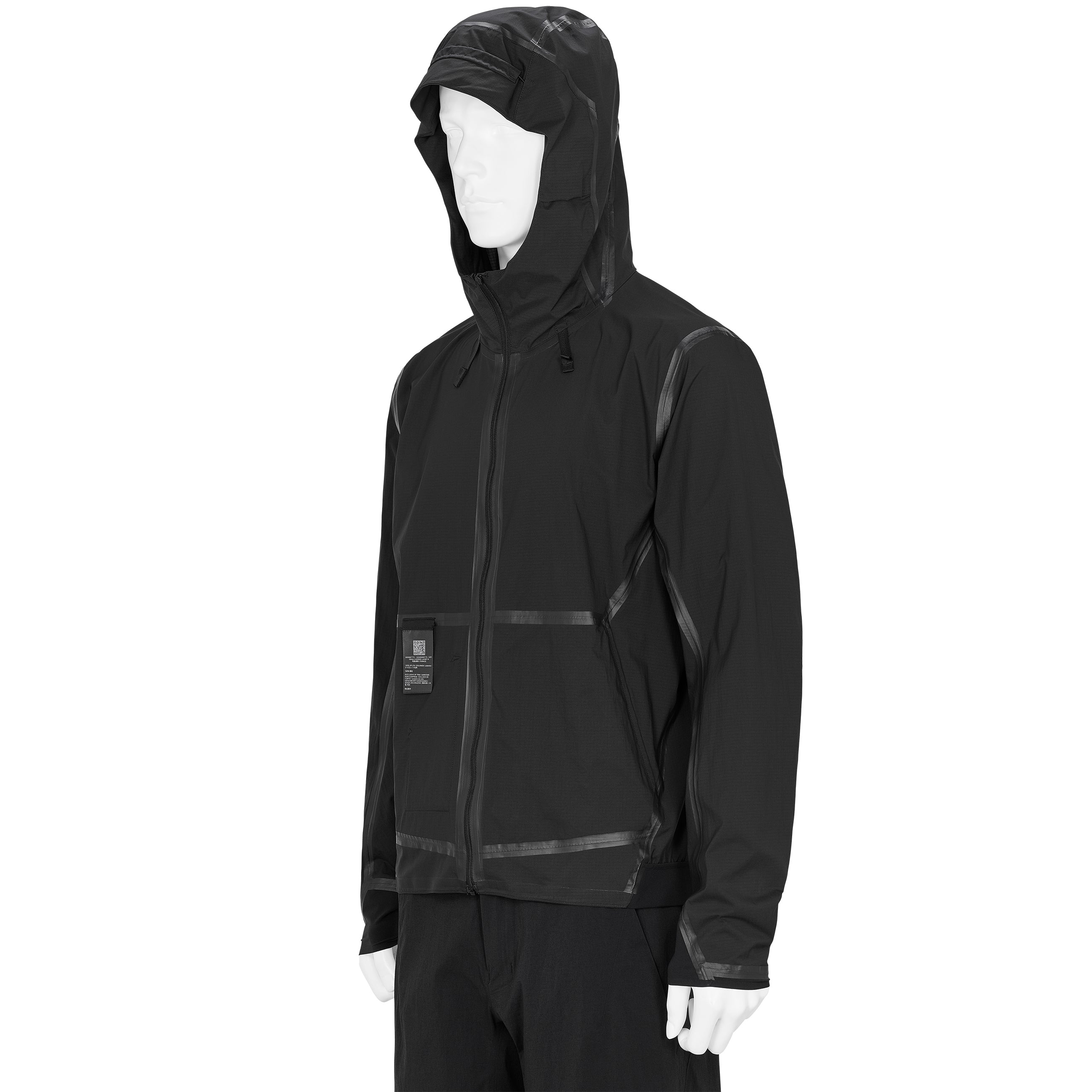DEMLO HOODED JACKET BLACK