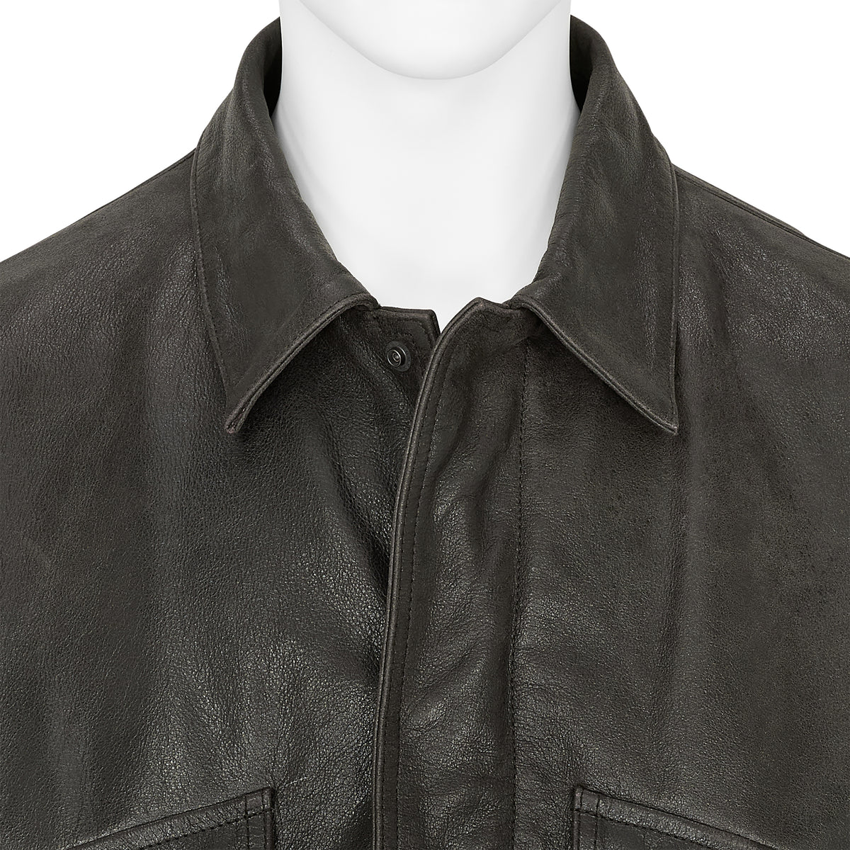 COW LEATHER FLIGHT JACKET BROWN