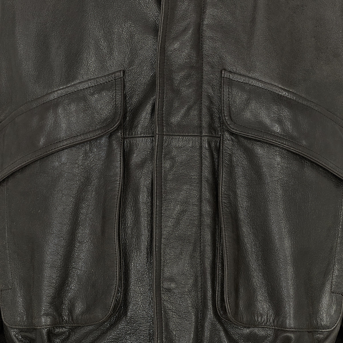 COW LEATHER FLIGHT JACKET BROWN