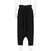 TUXEDO GUSSET SARROUEL PANTS BLACK