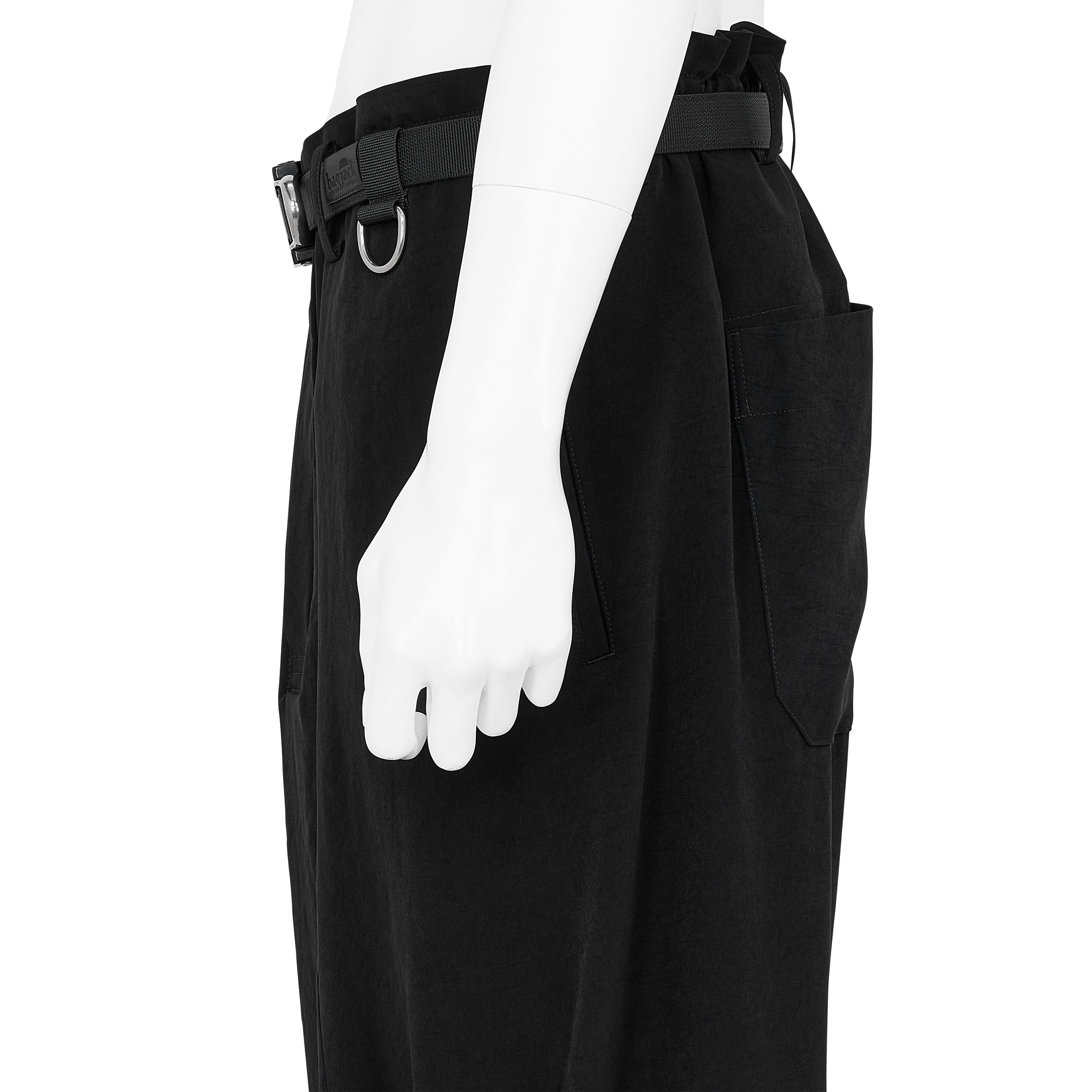TUXEDO GUSSET SARROUEL PANTS BLACK