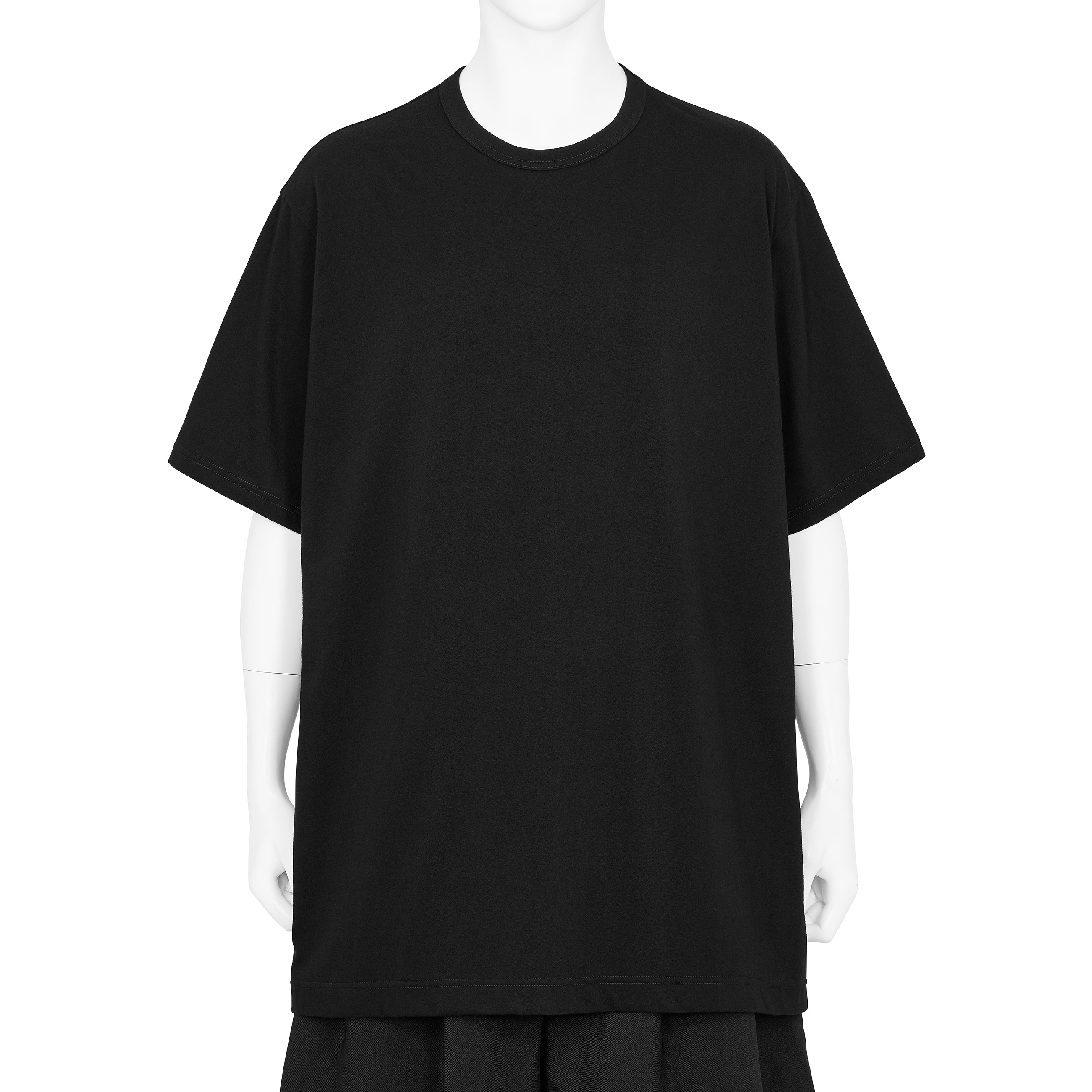 ULTIMA JERSEY ROUND NECK SHORT SLEEVE TEE SHIRT BLACK