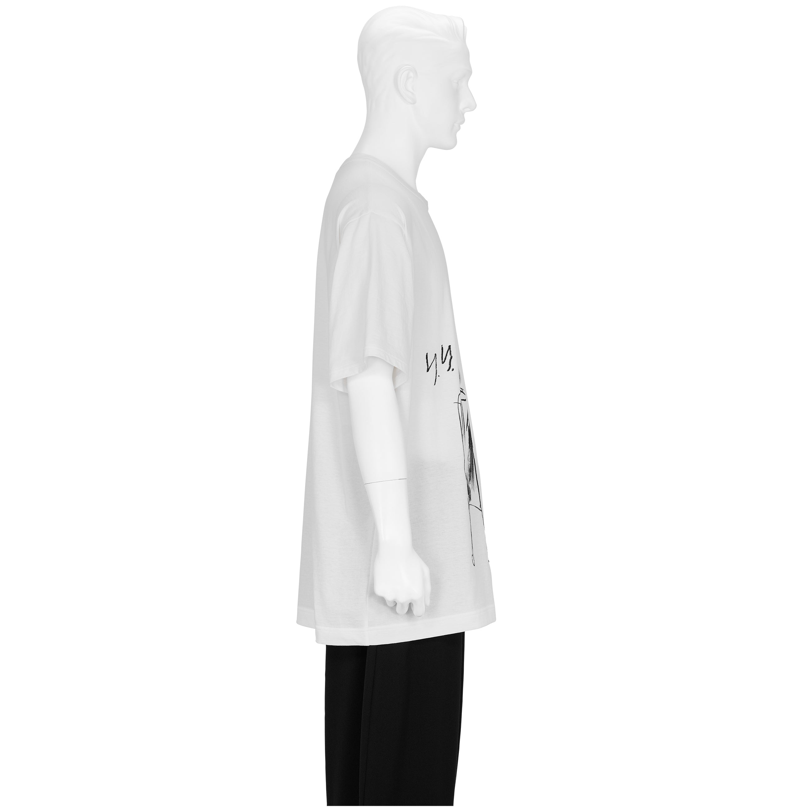 【yohji yamamoto】SINGLE JERSEY PRINT HALF SLEEVE B/WHITE SINGLE JERSEY PRINT HALF SLEEVE D – THE SHOP YOHJI YAMAMOTO