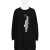 SINGLE JERSEY PRINT LONG SLEEVE B [Y.Y] BLACK