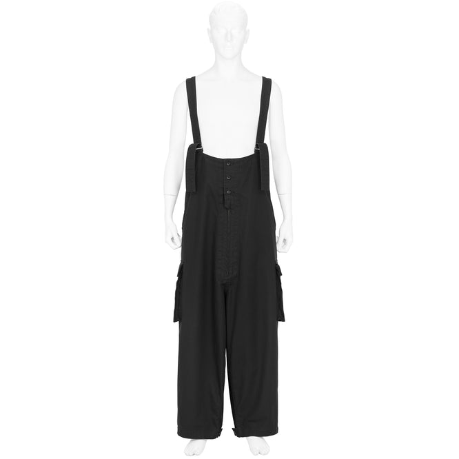 HERRINGBONE WORK OVERALLS BLACK