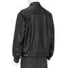 SHRINK COW LEATHER TRUCKER JACKET BLACK