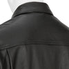 SHRINK COW LEATHER TRUCKER JACKET BLACK