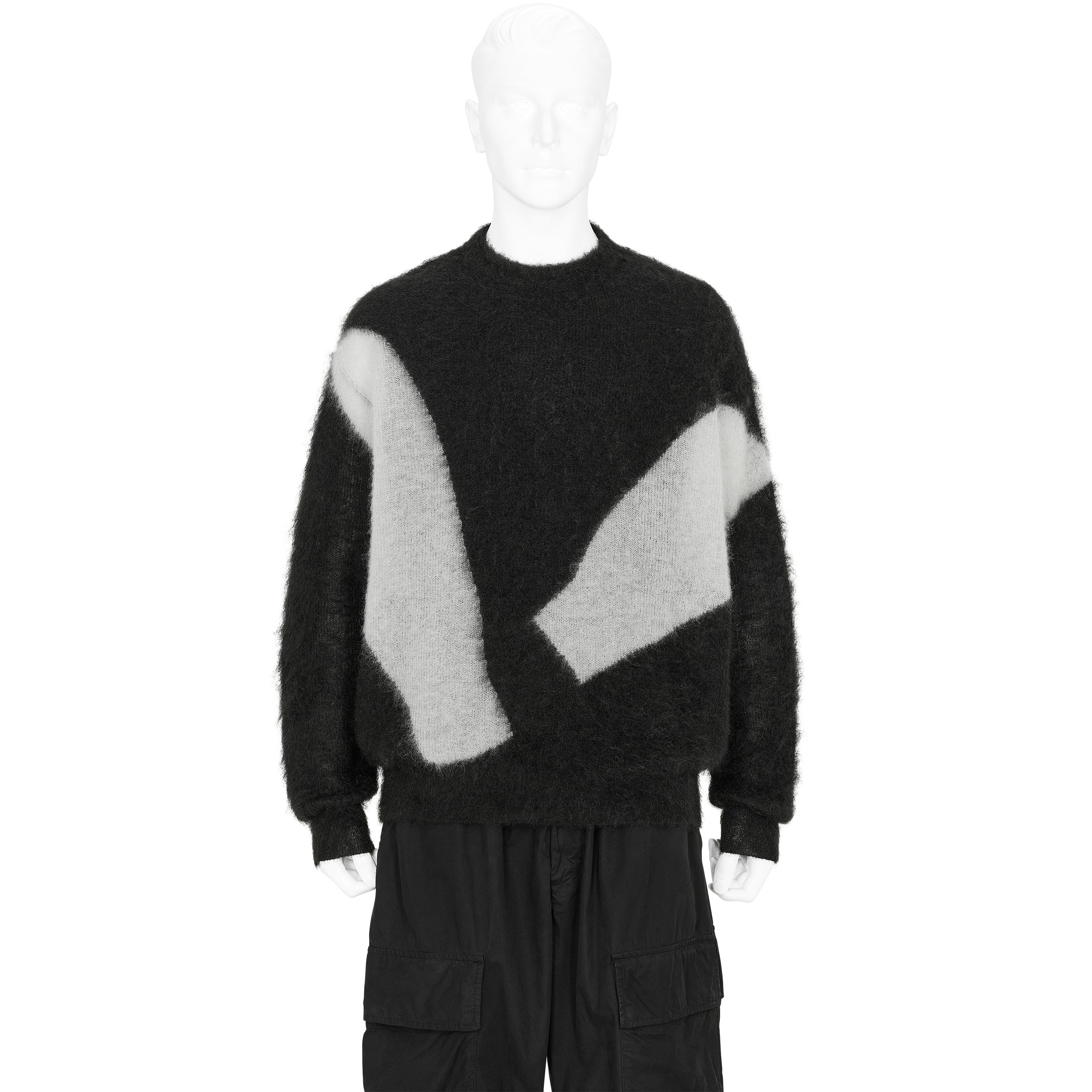 PHOTOGRAM INTARSIA KNIT BLACK