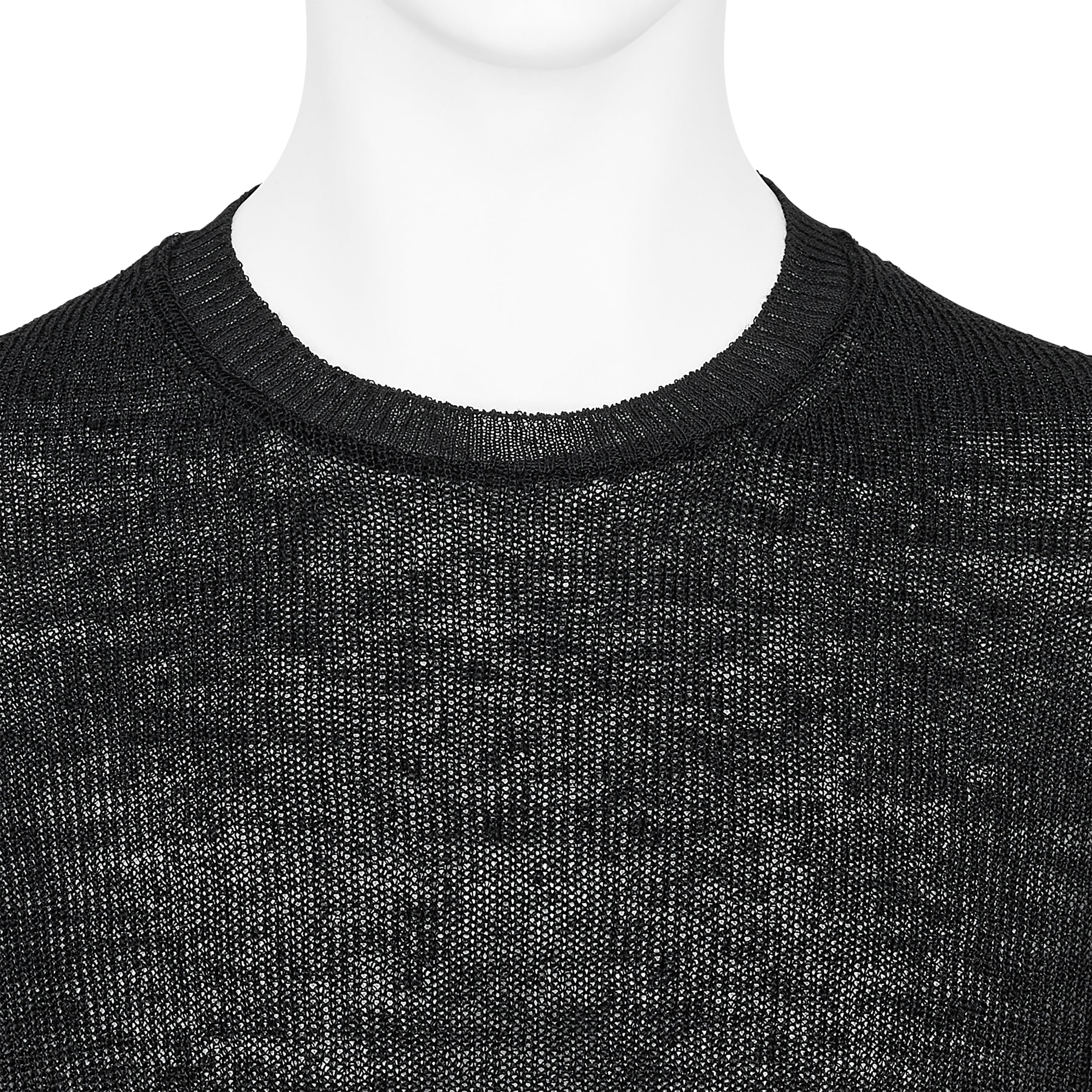 BIG LOGO ROUND NECK PULLOVER BLACK GRAY