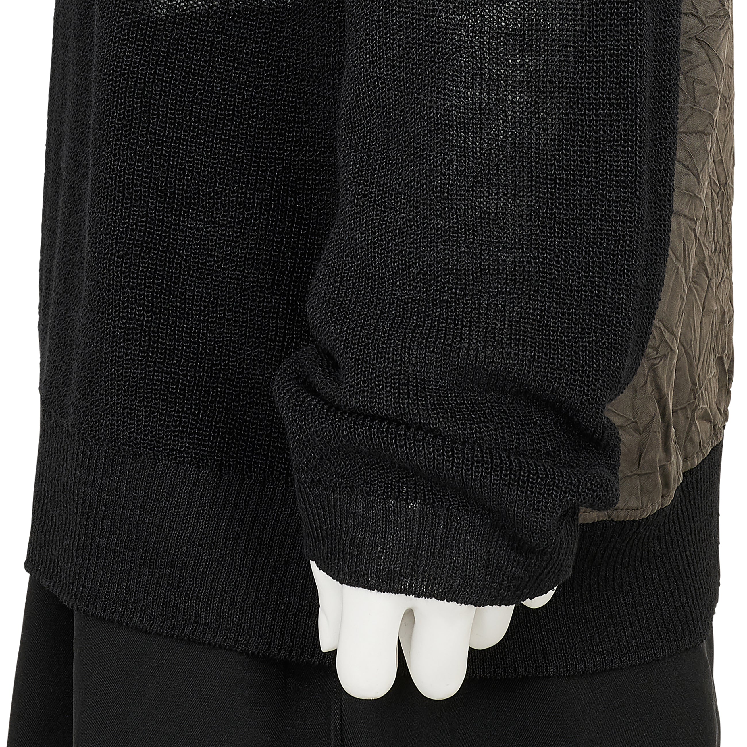 BIG LOGO ROUND NECK PULLOVER BLACK GRAY