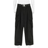 12 TUCK CARGO PANTS BLACK