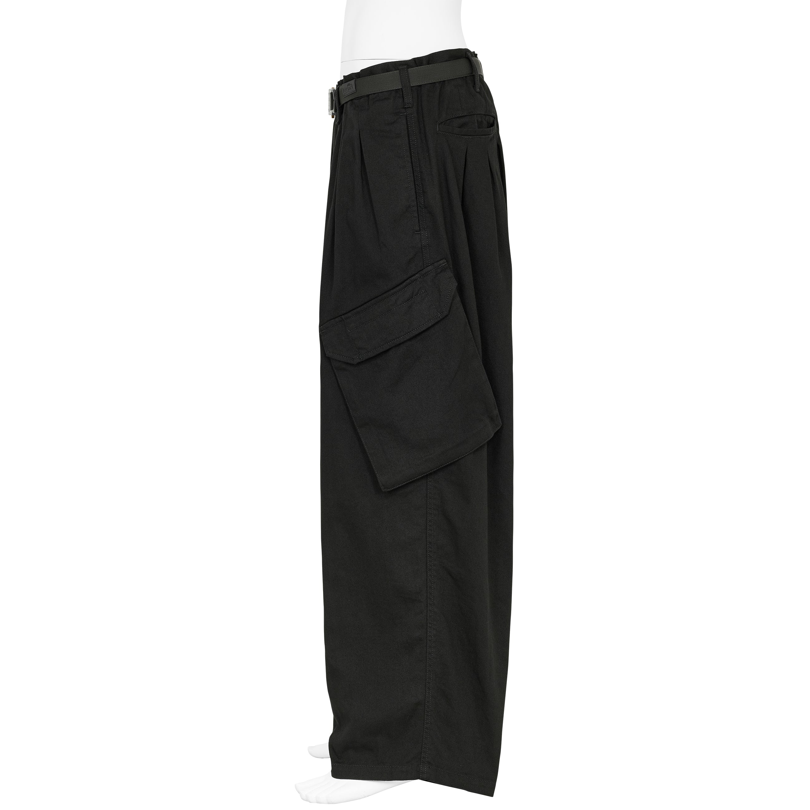12 TUCK CARGO PANTS BLACK - Yohji Yamamoto POUR HOMME(ヨウジ