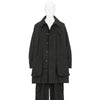 COTTON RIP STOP RAGLAN COAT BLACK
