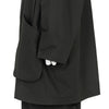 COTTON RIP STOP RAGLAN COAT BLACK