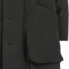 COTTON RIP STOP RAGLAN COAT BLACK