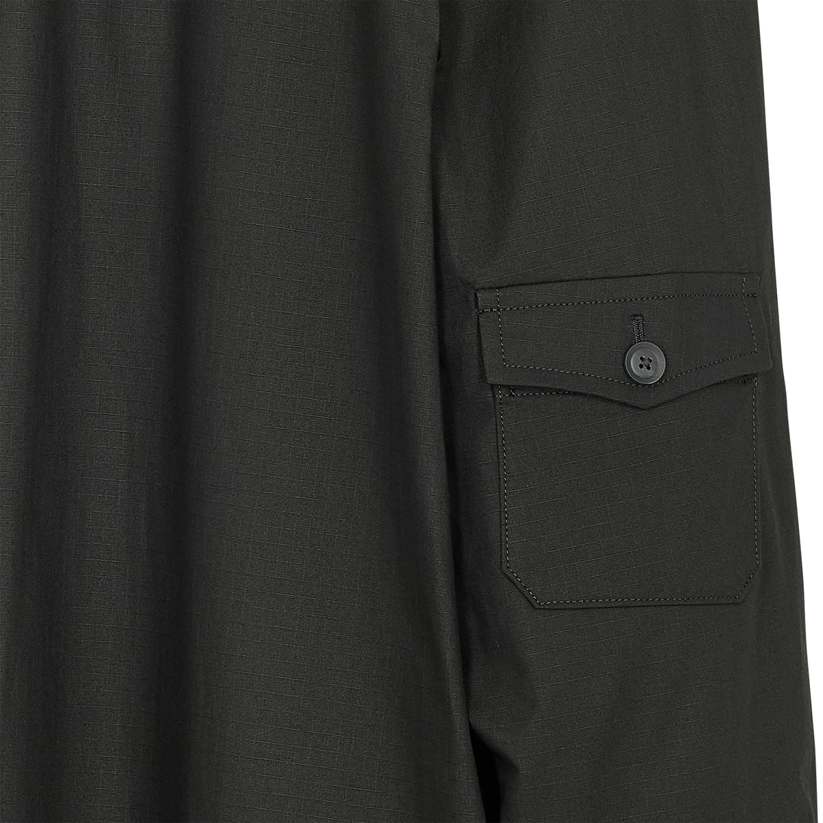 COTTON RIP STOP RAGLAN COAT BLACK