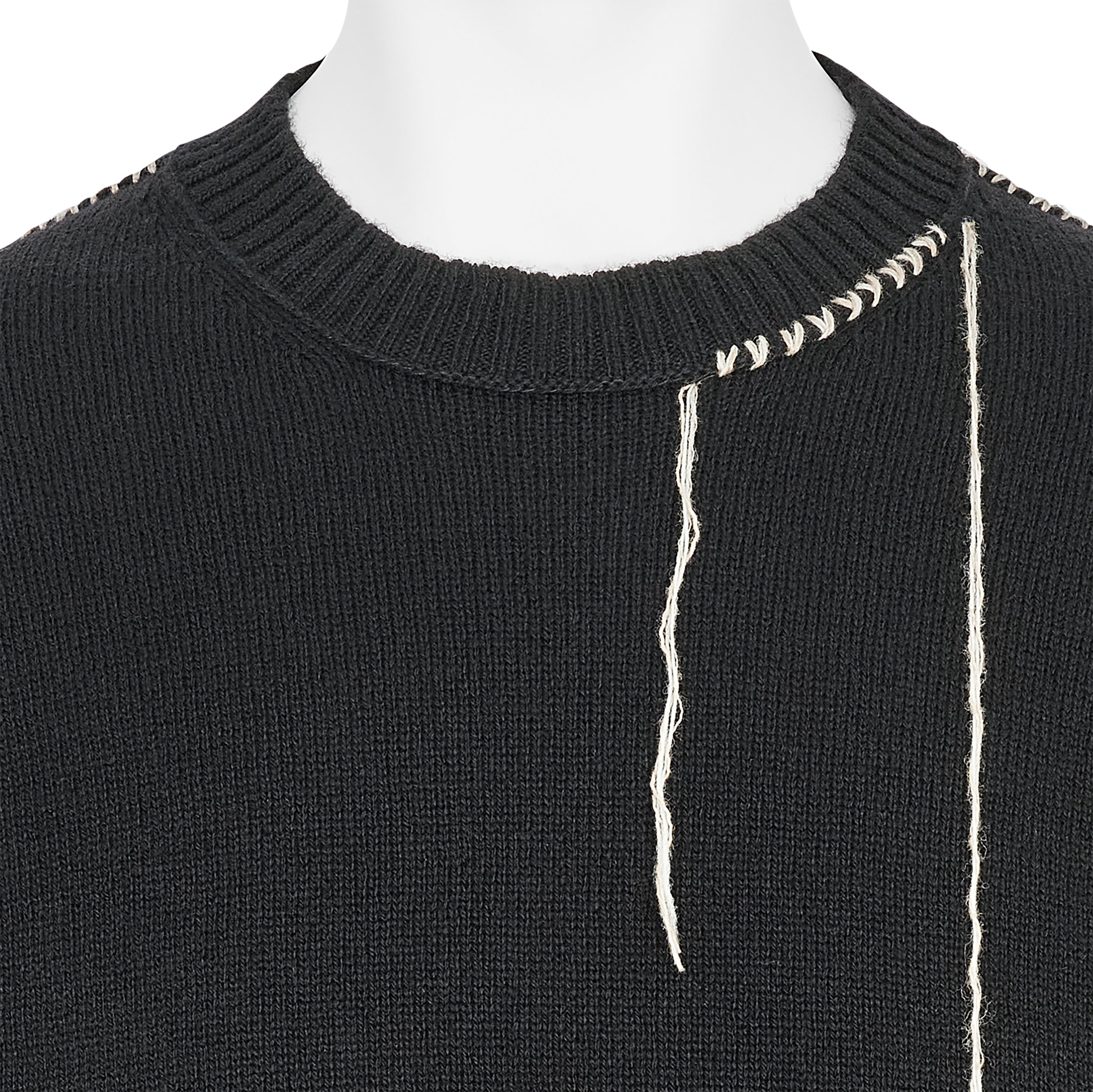 EMBROIDERY KNIT BLACK - Yohji Yamamoto POUR HOMME(ヨウジ ヤマモト