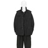SPUN GABARDINE HOOD BLOUSON BLACK