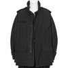 SPUN GABARDINE HOOD BLOUSON BLACK