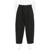 COTTON RIP STOP MILITARY ZIP PANTS BLACK