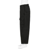 COTTON RIP STOP MILITARY ZIP PANTS BLACK