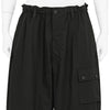 COTTON RIP STOP MILITARY ZIP PANTS BLACK