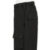 COTTON RIP STOP MILITARY ZIP PANTS BLACK