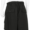 COTTON RIP STOP MILITARY ZIP PANTS BLACK