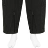 COTTON RIP STOP MILITARY ZIP PANTS BLACK
