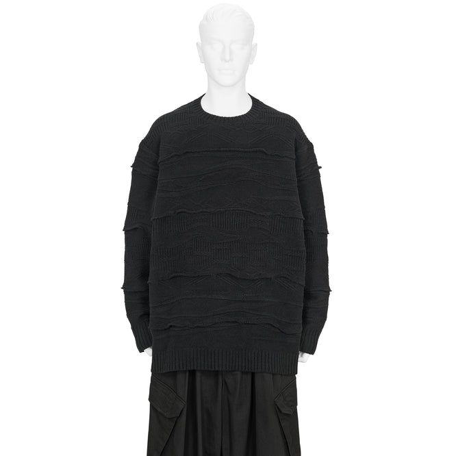 RELIEF KNIT BLACK