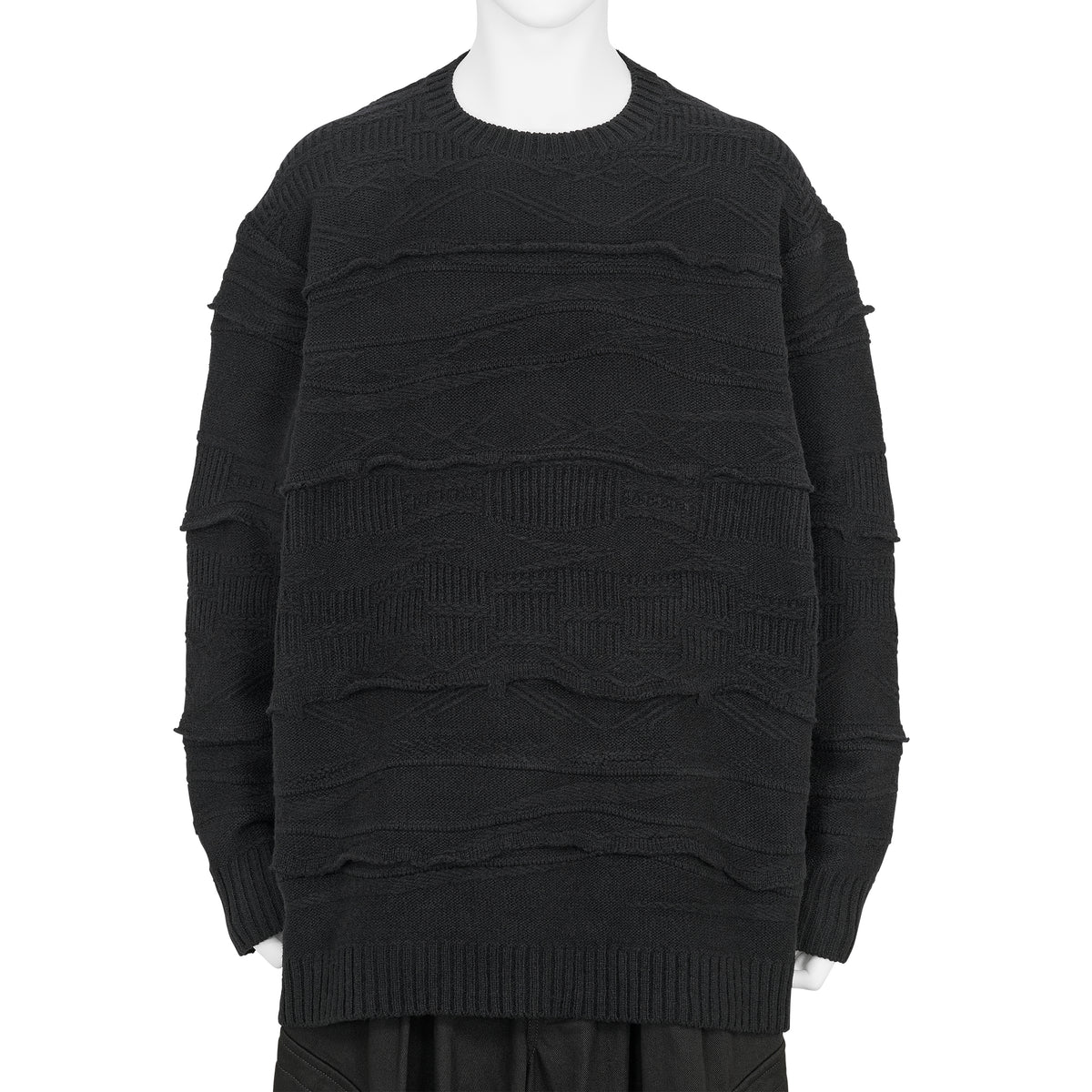 RELIEF KNIT BLACK