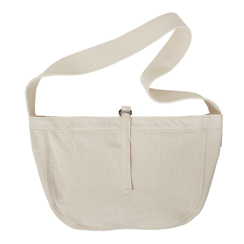 COTTON NEWSBOY BAG SMALL IVORY