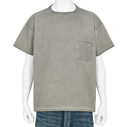 TEE SHIRT CHARCOAL DYED GRAY