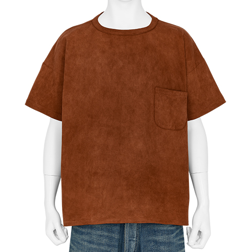 TEE SHIRT TECHI TREE DYED BROWN