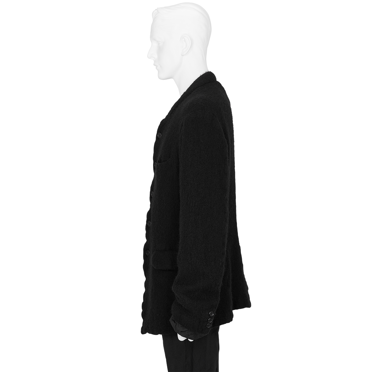 FULLING WOOL JACKET BLACK - COMME des GARCONS HOMME PLUS (コム デ