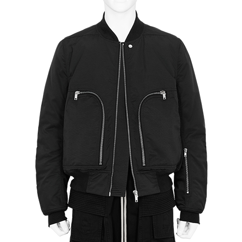 BAUHAUS FLIGHT JACKET WITH PADDING BLACK