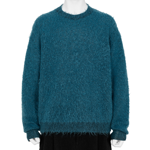 BRUSHED MOHAIR SWEATER PEACOCK