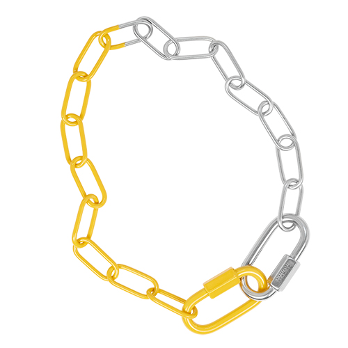 CHAIN NECKLACE SILVER YELLOW